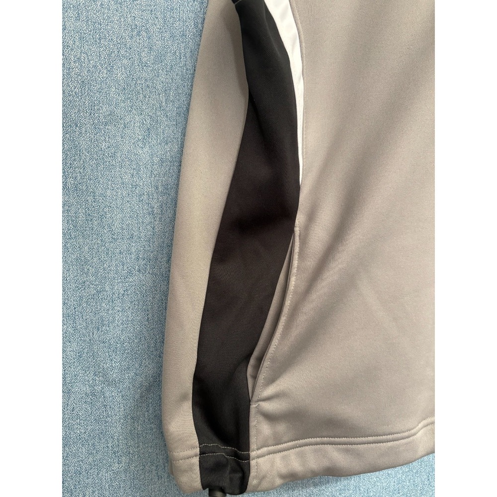 Snake Eyes Mens L Gray 1/4 Zip Golf Vest Sleeveless Performance Windbreaker Used - Picture 2 of 6